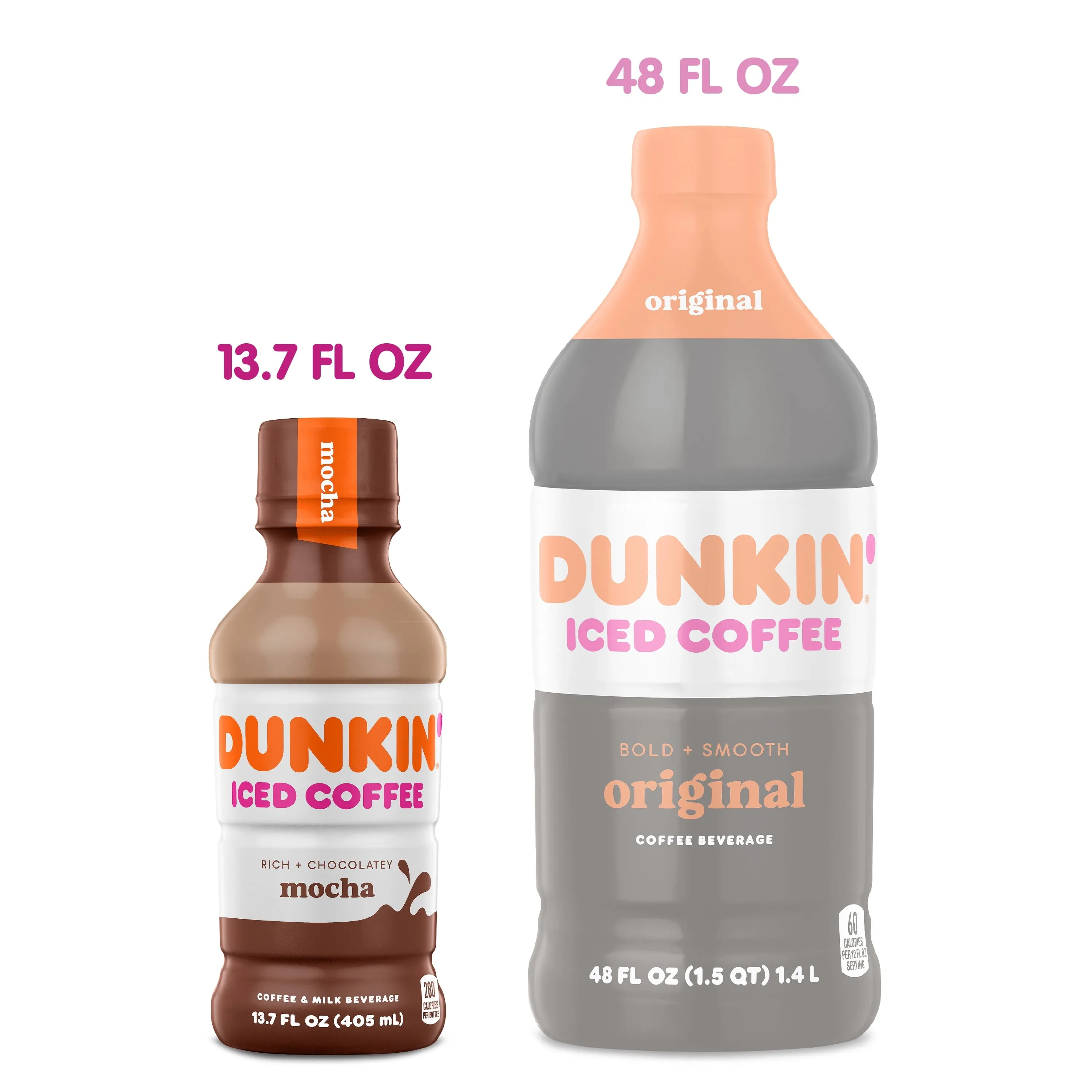 Dunkin' Mocha, Iced Bottled Coffee Drink, 13.7 fl oz