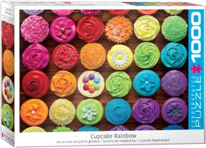 Eurographics Cupcake Rainbow 1000 Piece Puzzle - Quick Ship