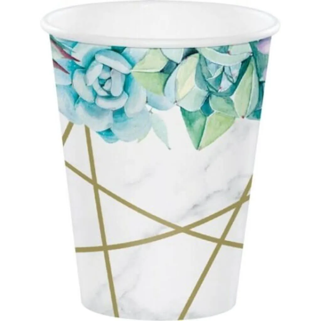 Geometric Succulents Hot/Cold Cup 12oz