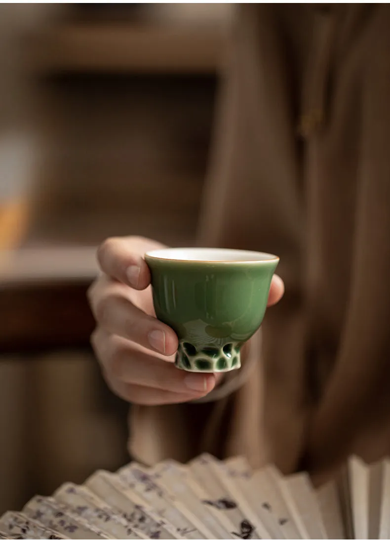 Gohobi Handmade Green Tea Cup