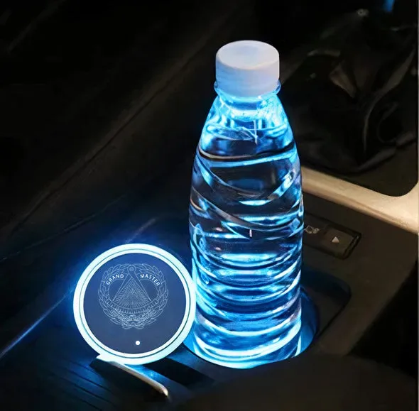 Grand Master Blue Lodge LED Cup Holder - Multiple Color Options