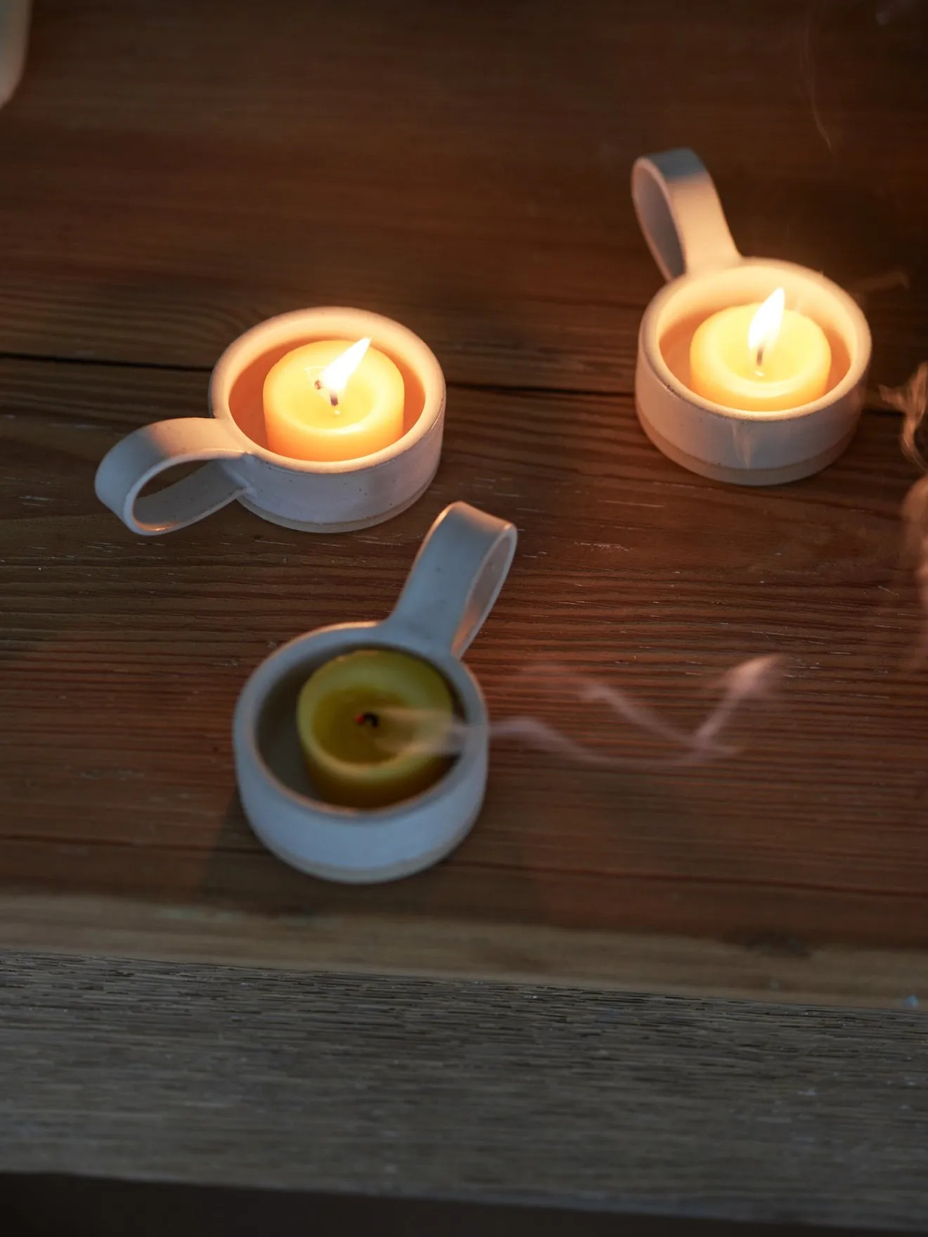 Handmade Stoneware Tealight Holder