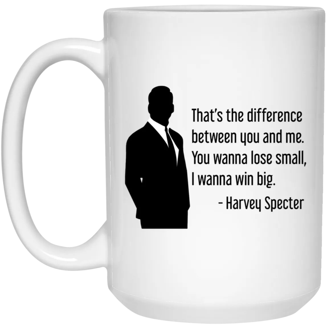 Harvey Specter Mug Suits TV Show That's The Difference Silhouette Coffee Cup