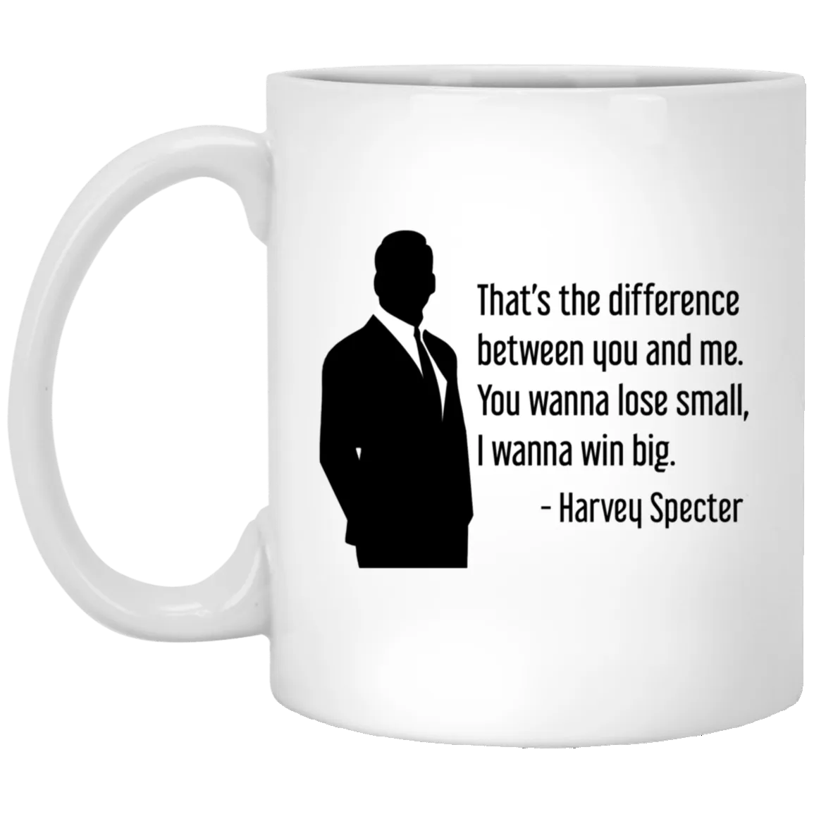 Harvey Specter Mug Suits TV Show That's The Difference Silhouette Coffee Cup