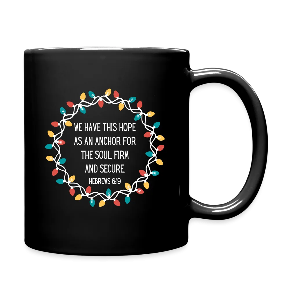 Hebrews 6:19 Christmas Wreath Coffee Mug