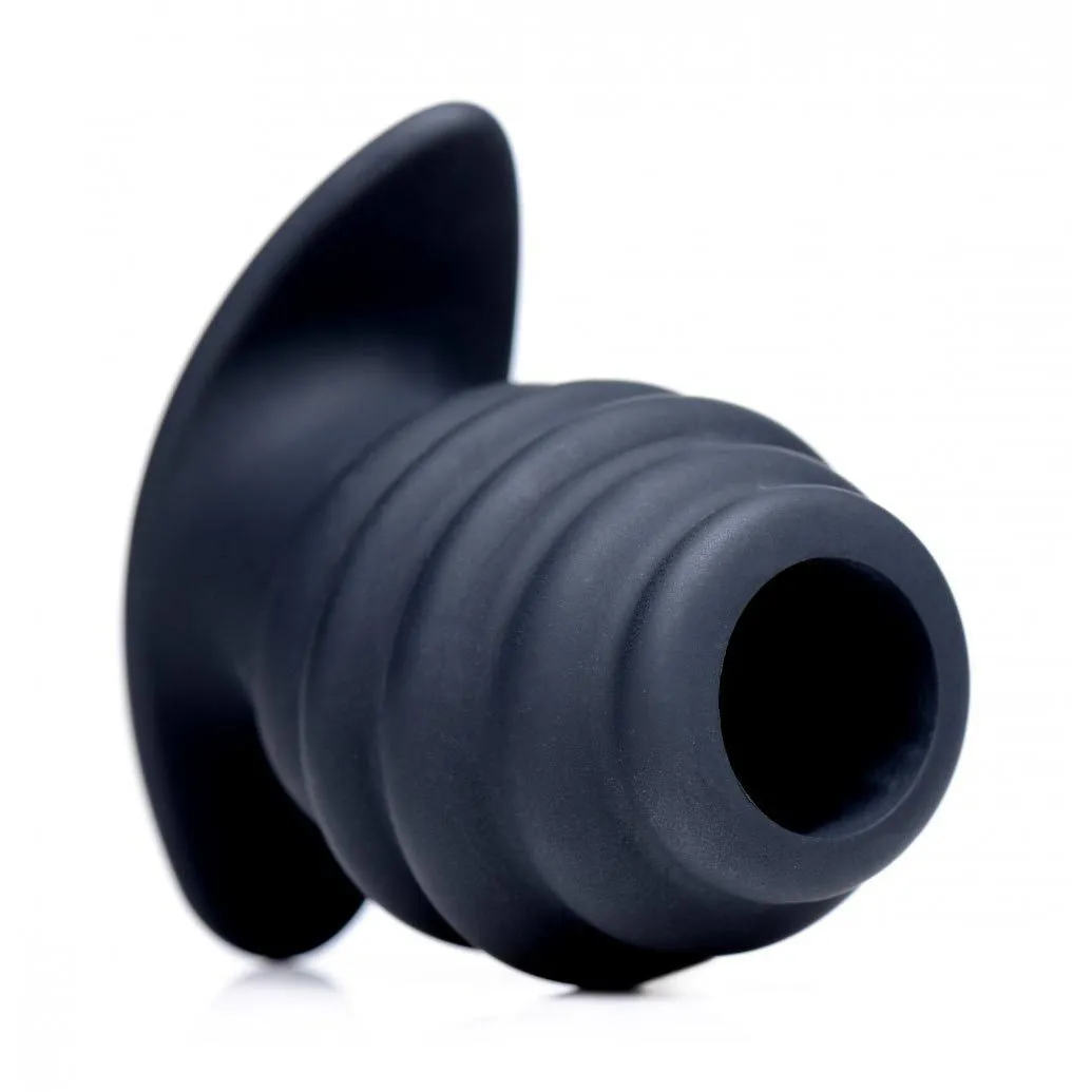 Hive Ass Tunnel Silicone Ribbed Hollow Anal Plug