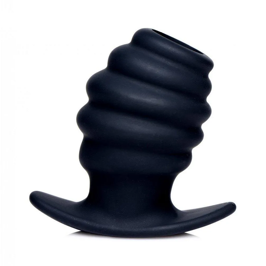 Hive Ass Tunnel Silicone Ribbed Hollow Anal Plug