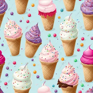 Ice cream - vinyl wrap seamless 12/23