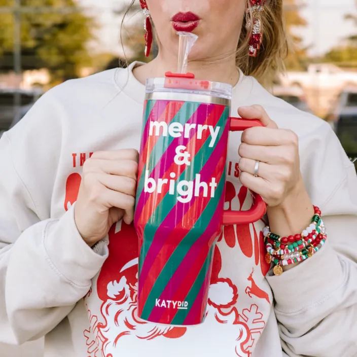 Merry & Bright Insulated 40oz Tumbler