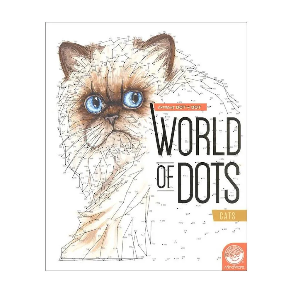 MindWare Cats Dot-To-Dot Colouring Book