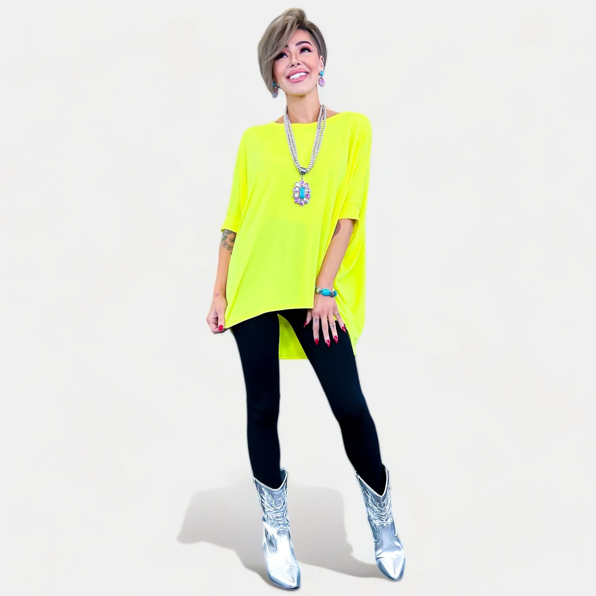 Neon Yellow Essential Top [NO RETURNS]