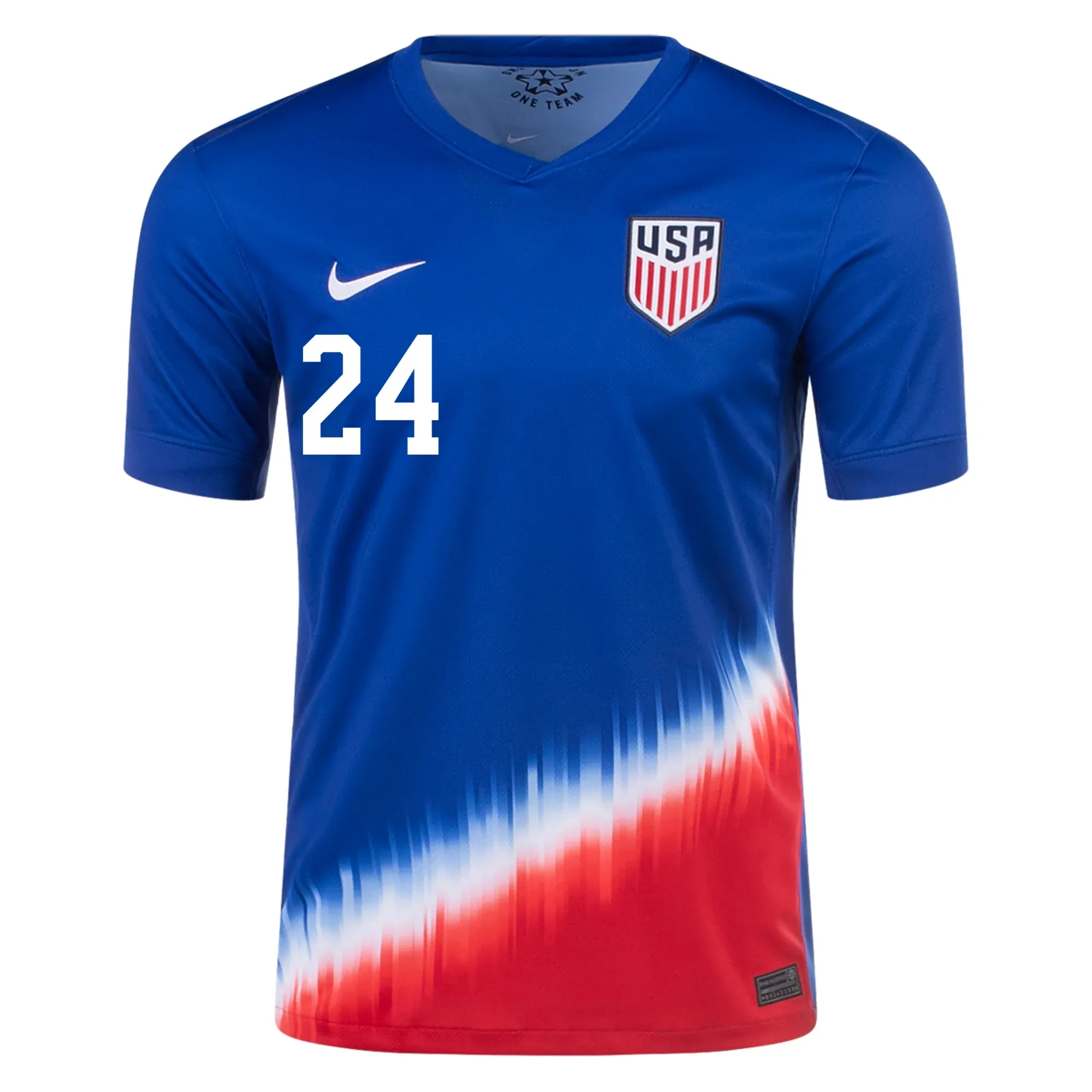 Nike Mens United States Josh Sargent Away Jersey 24/25 (Old Royal/Sport Red)