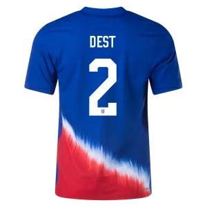 Nike United States Match Authentic Sergiño Dest Away Jersey 24/25 (Old Royal/Sport Red/White)