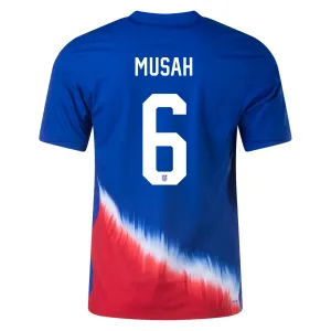 Nike United States Match Authentic Yunus Musah Away Jersey 24/25 (Old Royal/Sport Red/White)