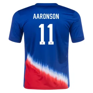 Nike Youth United States Brenden Aaronson Away Jersey 24/25 (Old Royal/Sport Red)