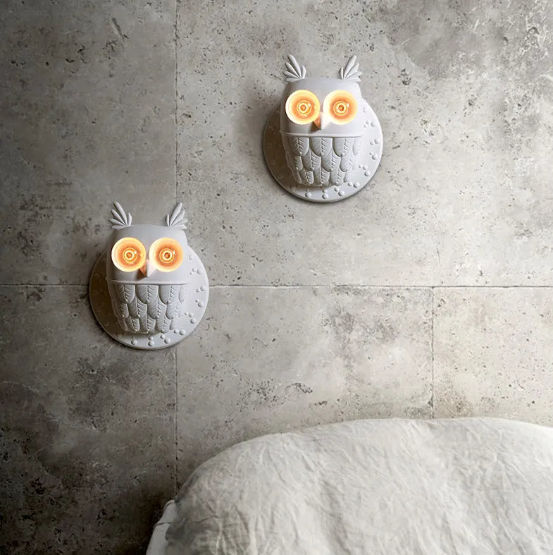 Nordic Style Owl Wall Light