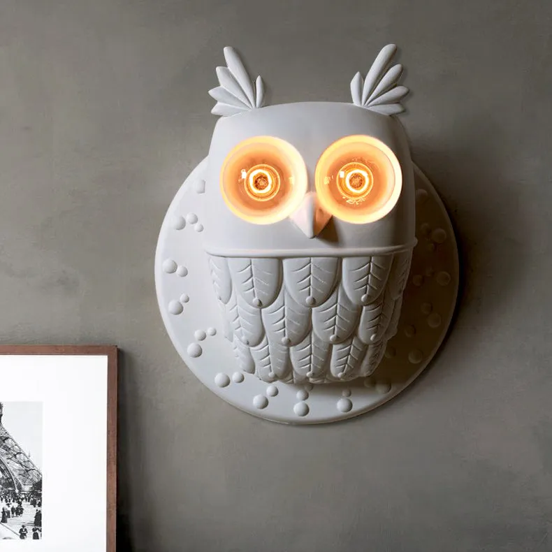 Nordic Style Owl Wall Light