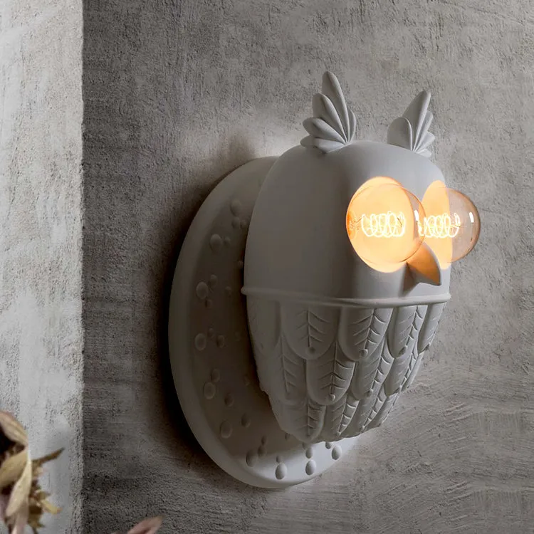 Nordic Style Owl Wall Light