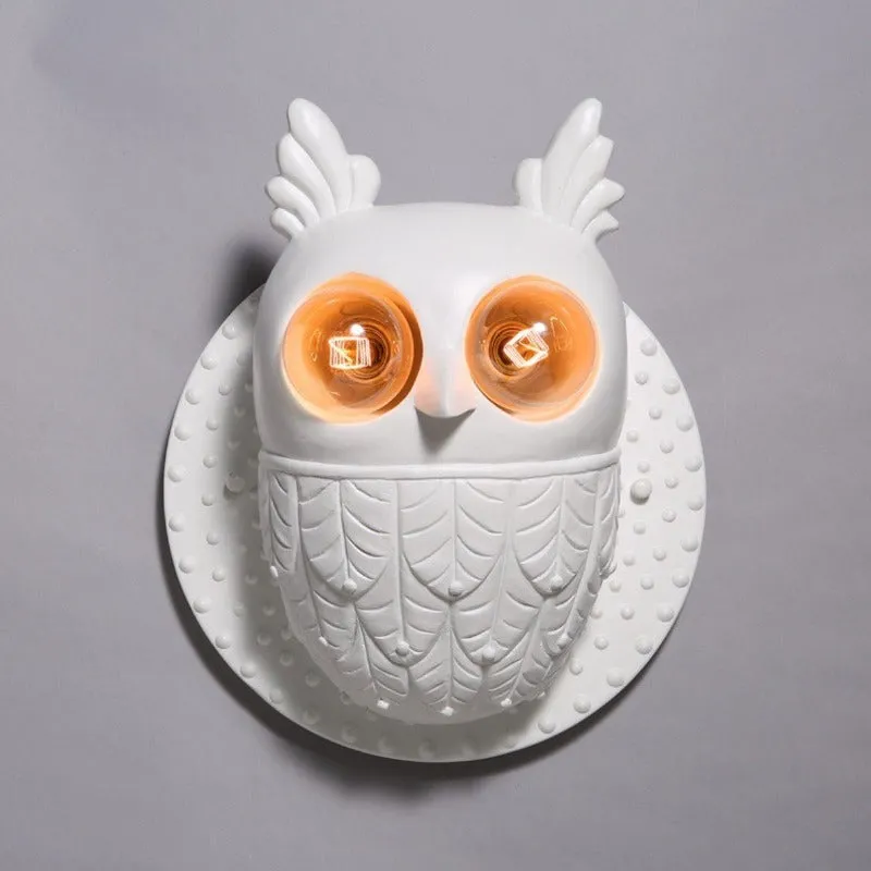 Nordic Style Owl Wall Light