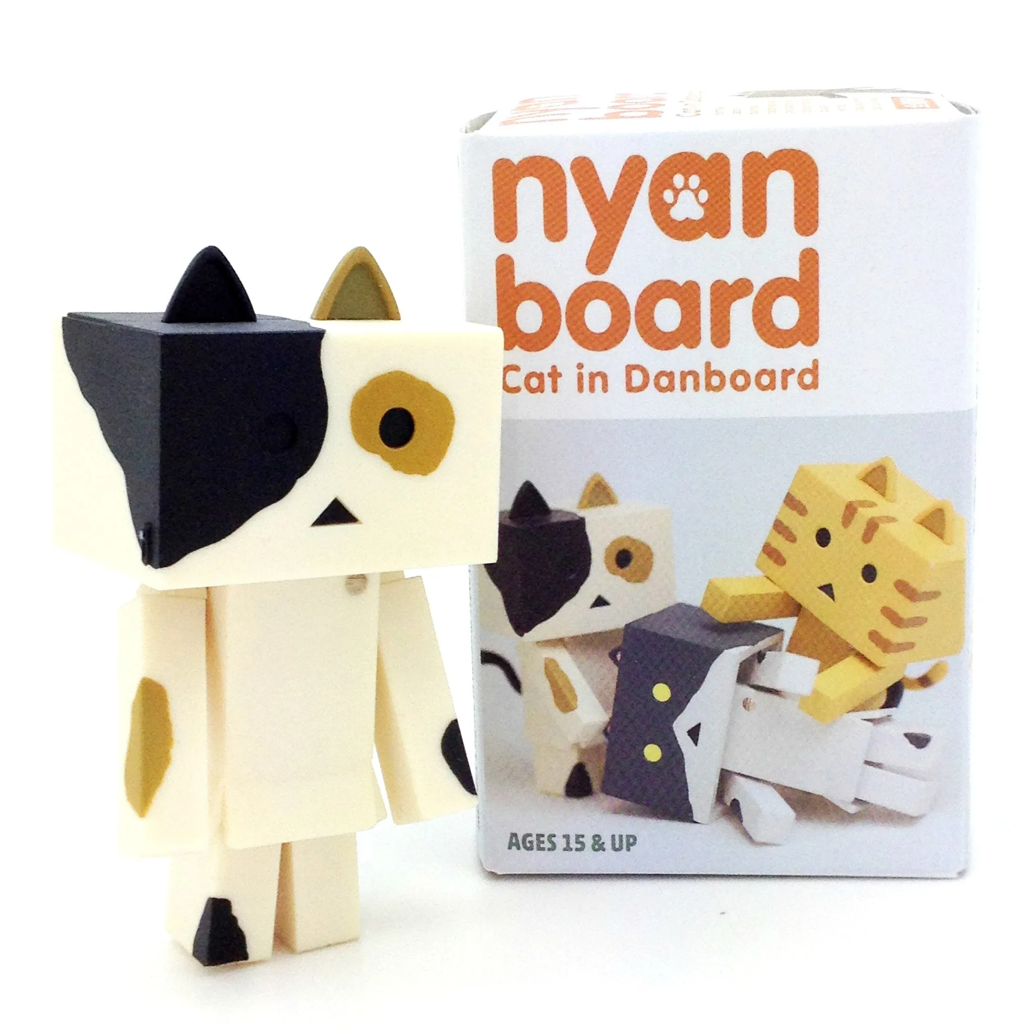 Nyanboard Cat Figure Blind Box Series - Calico (Orange)