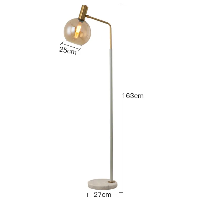 Orbit Glass Shade Floor Lamp