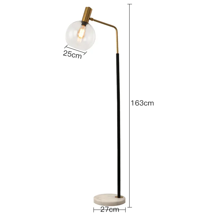 Orbit Glass Shade Floor Lamp