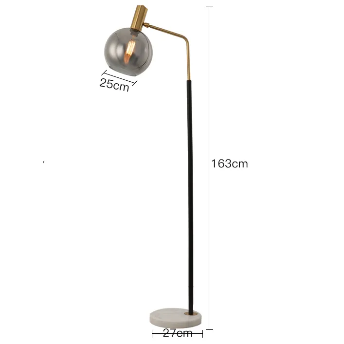 Orbit Glass Shade Floor Lamp