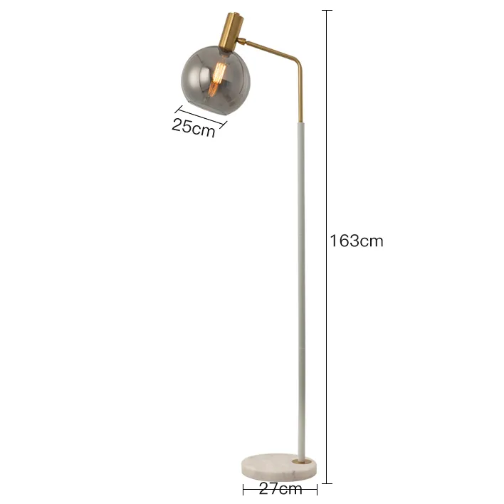 Orbit Glass Shade Floor Lamp