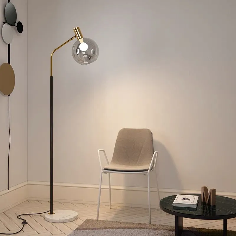 Orbit Glass Shade Floor Lamp