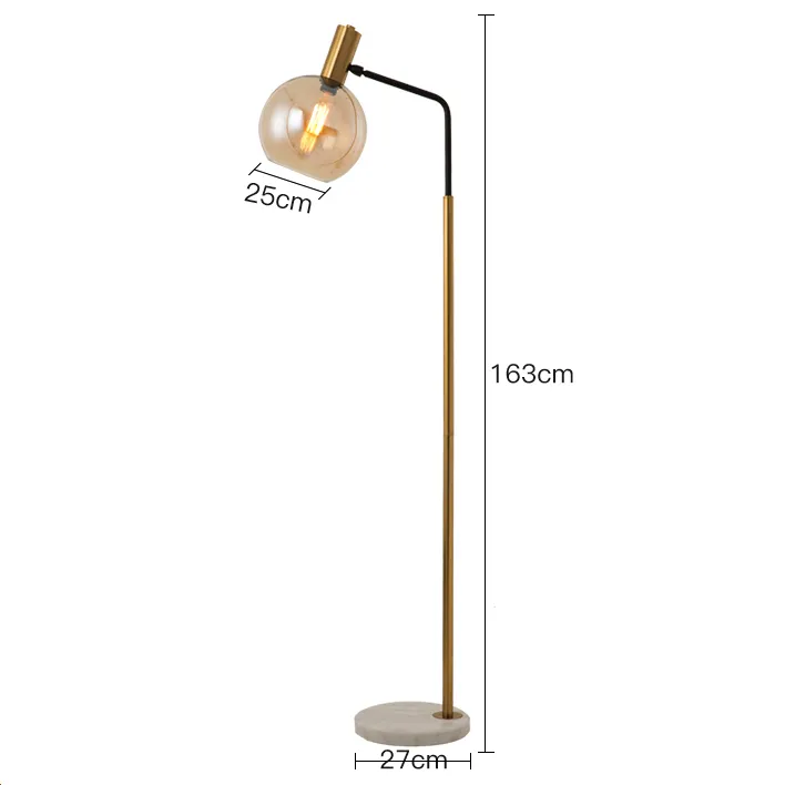 Orbit Glass Shade Floor Lamp