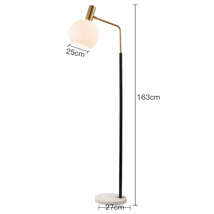 Orbit Glass Shade Floor Lamp