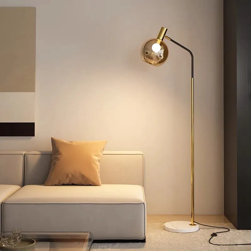 Orbit Glass Shade Floor Lamp