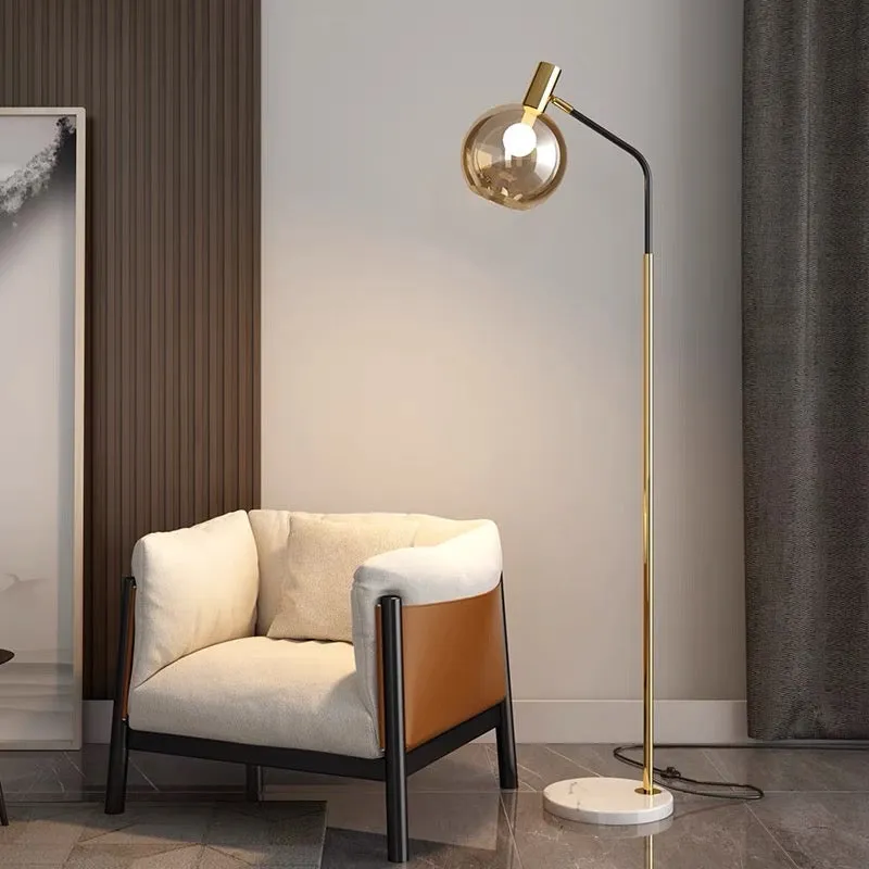 Orbit Glass Shade Floor Lamp