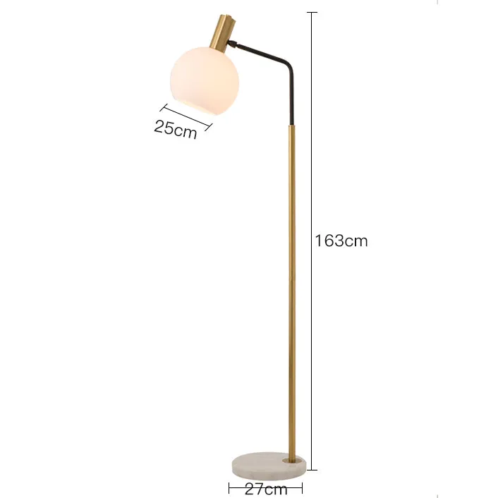 Orbit Glass Shade Floor Lamp