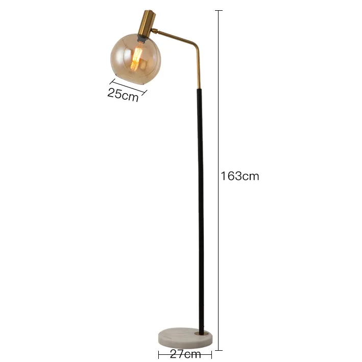 Orbit Glass Shade Floor Lamp