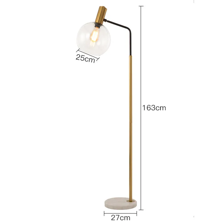 Orbit Glass Shade Floor Lamp