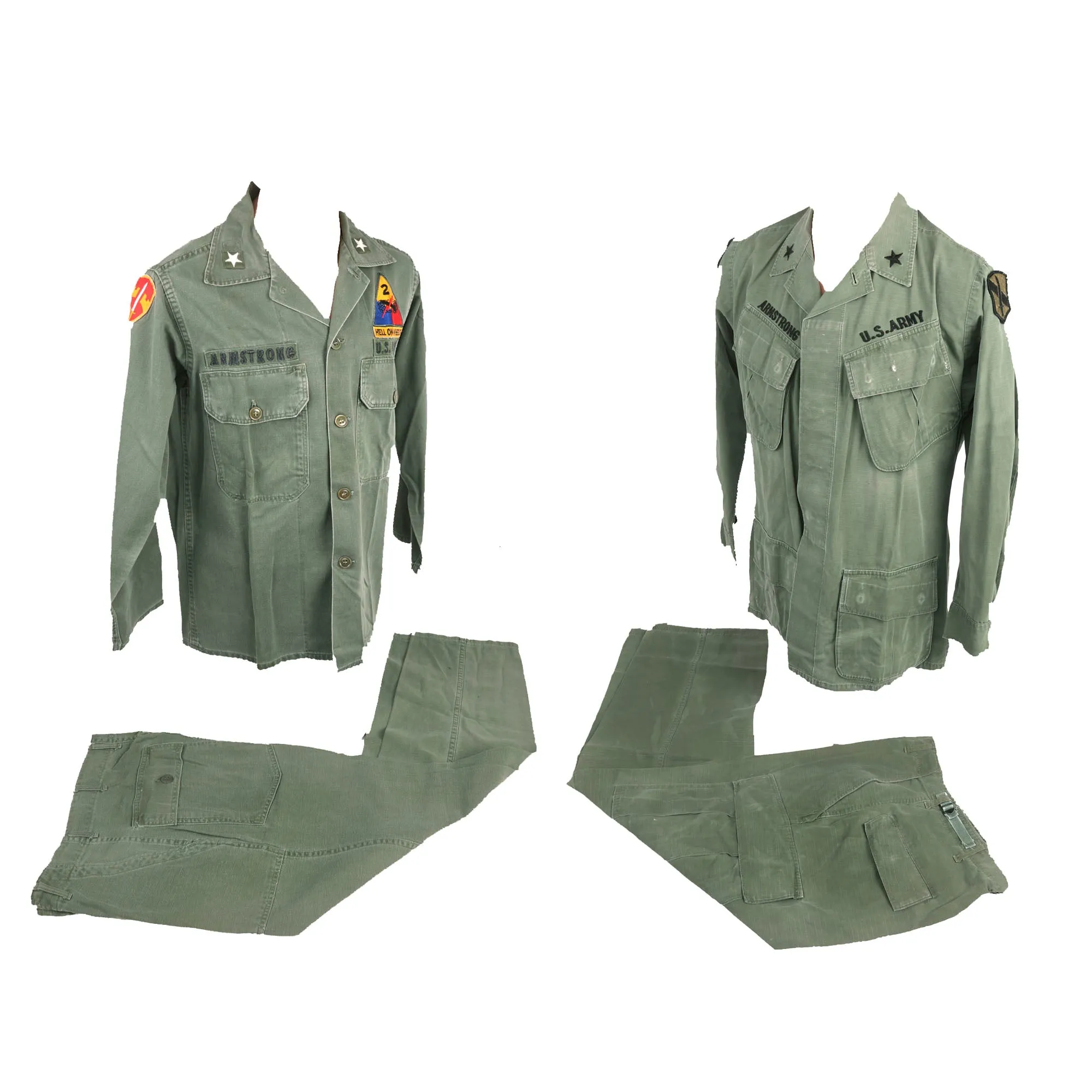 Original U.S. Vietnam War Brigadier General Dewitt Armstrong Utility Uniform Grouping - Chief MACV Planner in Saigon