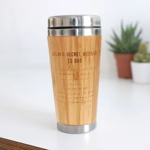 Personalised Morse Code Travel Mug