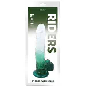 Playful Riders 9" Cock With Balls