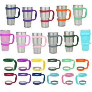 Portable Black Water Bottle Mugs Cup Handle for YETI 30 Oz Tumbler Rambler Cup Hand Holder Fit Travel Drinkware Drop Multicolor