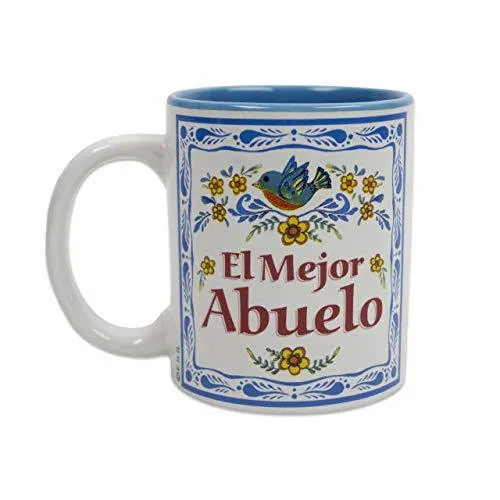 "El Mejor Abuelo" Design Color Ceramic Coffee Mug by E.H.G | 12 oz