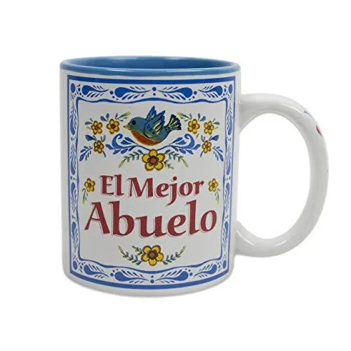 "El Mejor Abuelo" Design Color Ceramic Coffee Mug by E.H.G | 12 oz