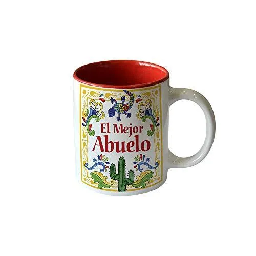 "El Mejor Abuelo" Design Color Ceramic Coffee Mug by E.H.G | 12 oz