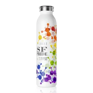 Rainbow Flag 2023 Pride, Slim Water Bottle San Francisco Pride - My Rainbow is In My DNA