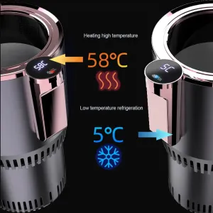 Sharu Bliss Smart Hot and Cold Cup Holder - Portable Beverage Powerhouse