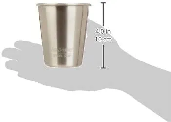 Single Wall Stainless Steel Cups, 4 Pcs