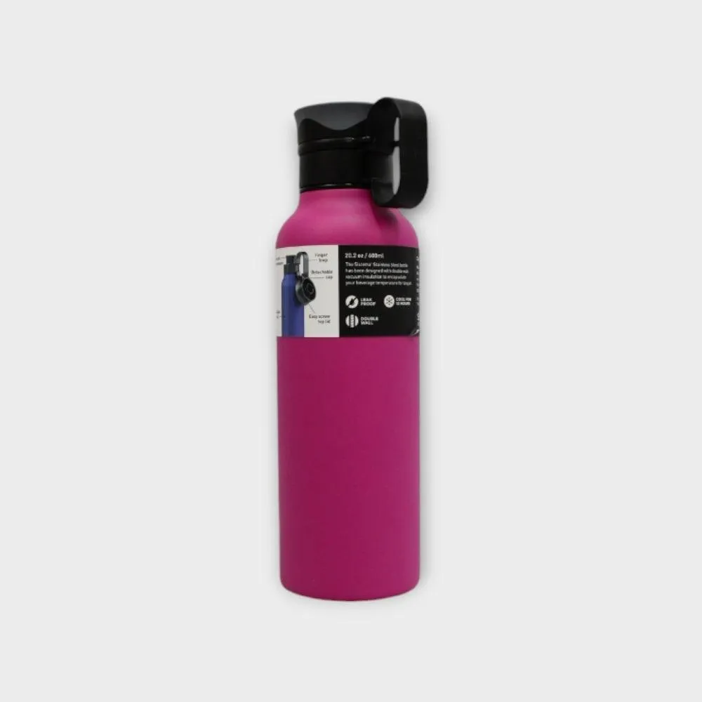 Sistema Fuchsia Stainless Steel Bottle Traverse 600 ml