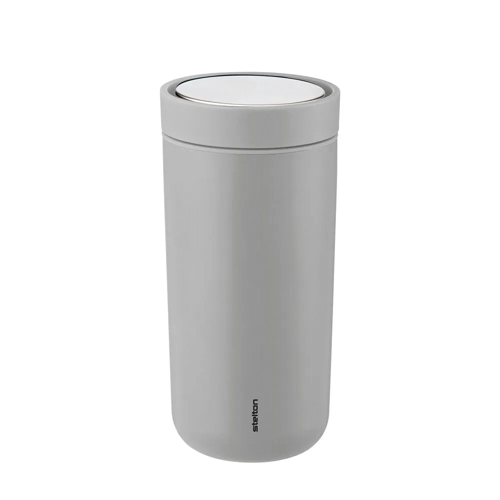 stelton | to go click vacuum insulated cup | soft light grey 400ml