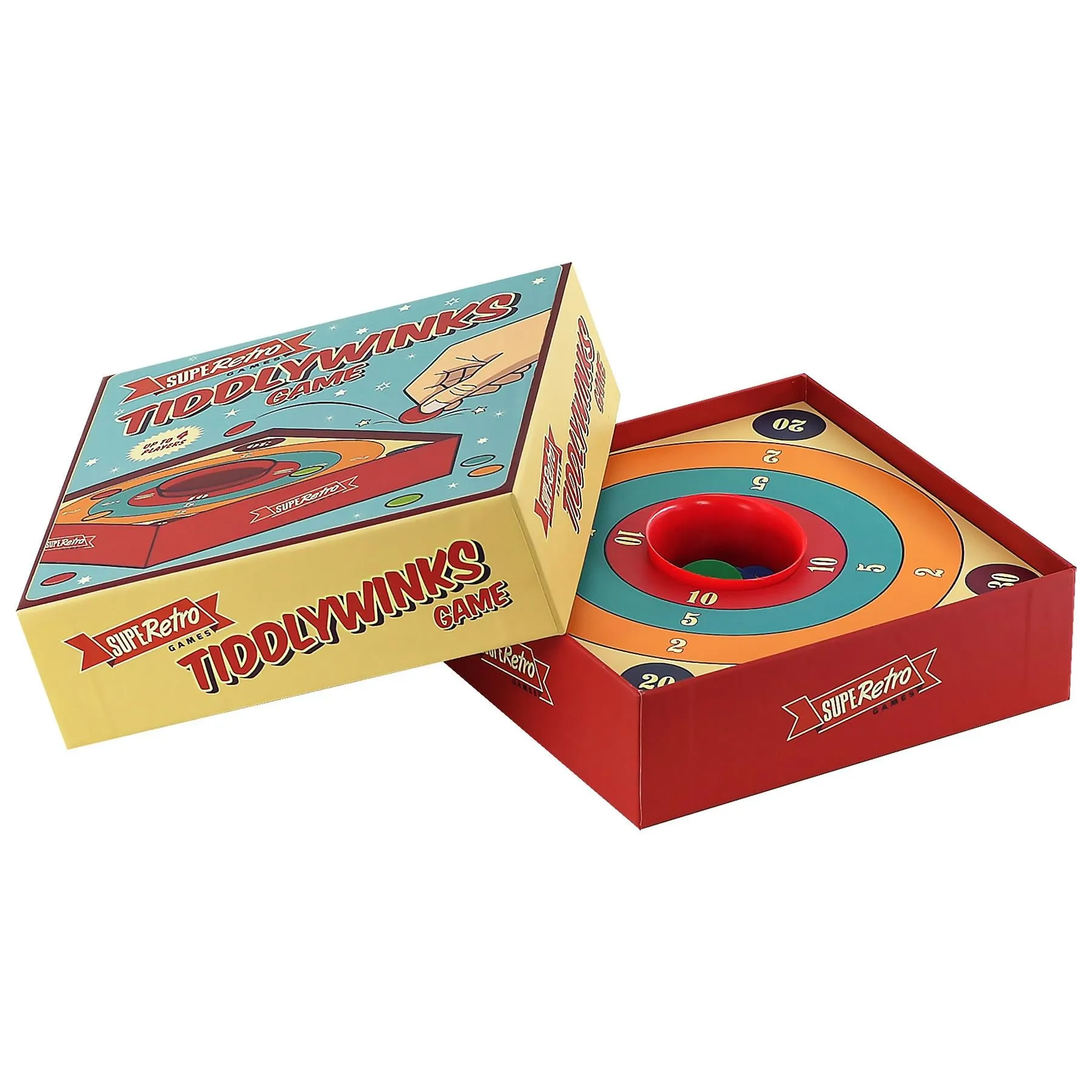 Traditional Tiddlywinks Game for 4 Players