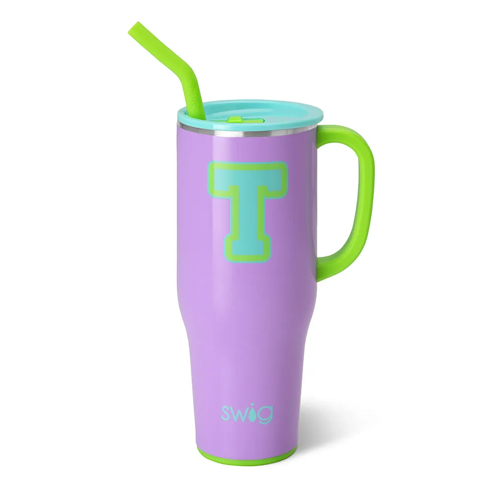 Ultra Violet Initial T Mega Mug 40oz